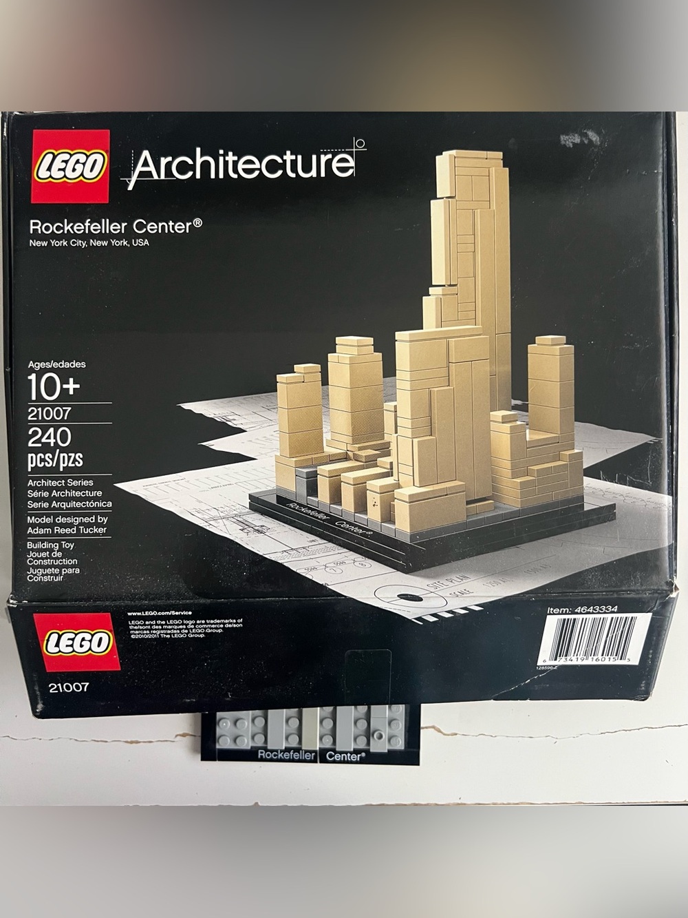 LEGO Architecture Rockefeller Center Complete Set with original box and manual